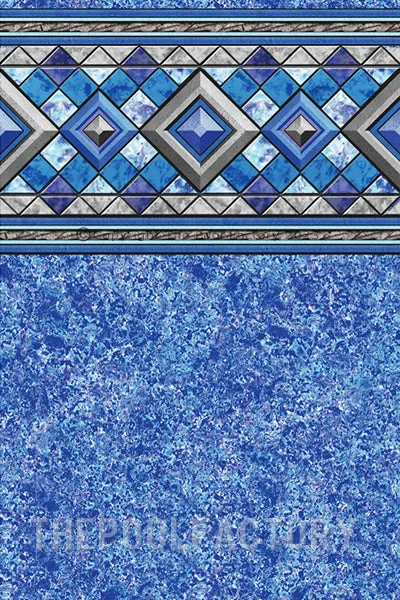 18' x 54" Round J-Hook Diamond Key Liner - 30 Gauge (Ocean Blue LI1854DKJHOCEAN30)