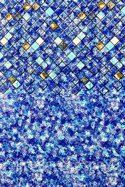 24' Round Overlap Bahama Liner - 25 Gauge (Ocean Blue LI2456BAHOCEAN)