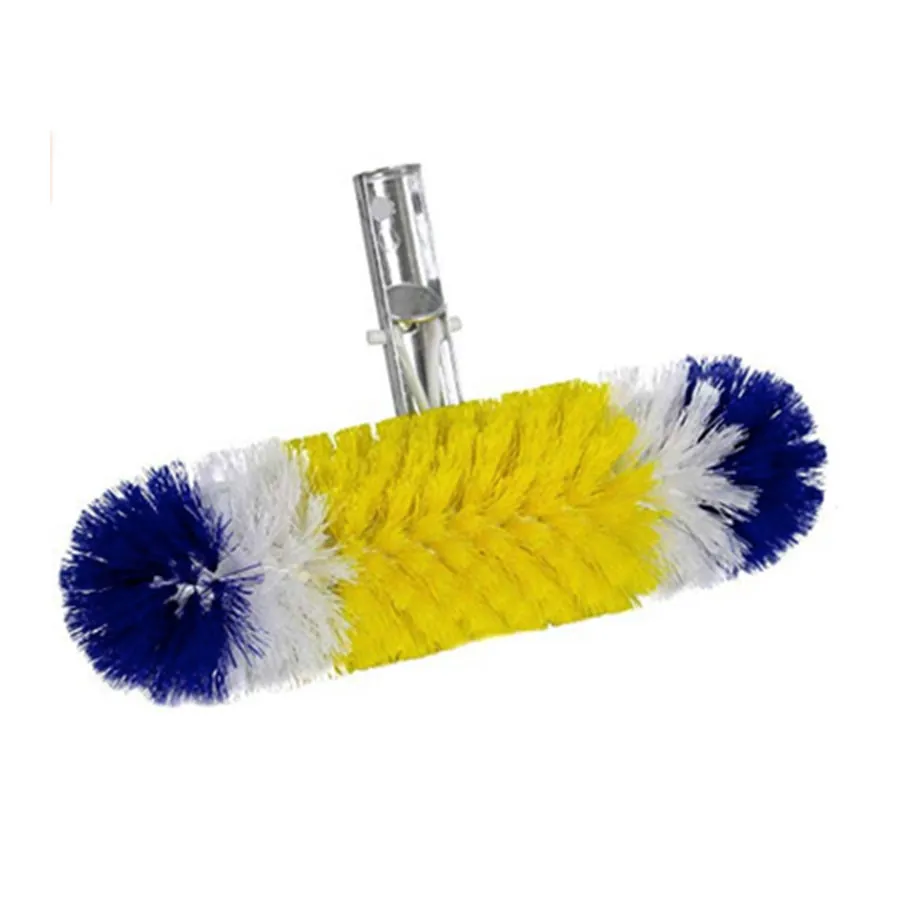 360-Degree Bristles Blue Torrent Pool Brush 12" Patented and Professional-Endorsed - Yellow (Blue Torrent Pool AC 88072)