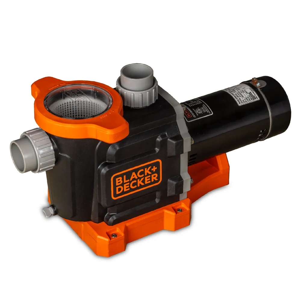 BLACK+DECKER 1.5 HP Single Speed Pump for Inground Pools (Dual Voltage) (Black+Decker BDXBT25704)
