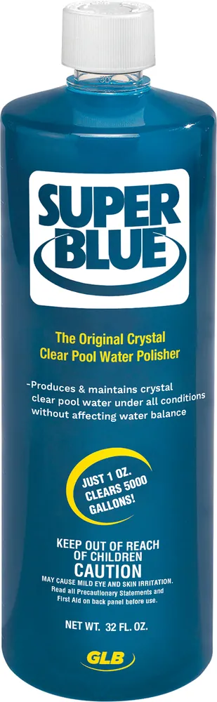GLB Super Blue Concentrated Water Clarifier, 32 oz Bottle (71205)