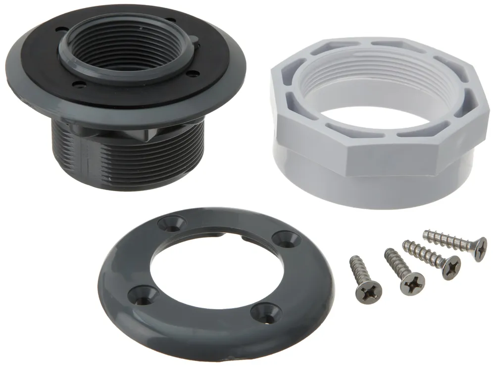 Hayward Inlet Return Fittings, 1-1/2" FIP, Dark Gray, Vinyl (SP1408DGR)