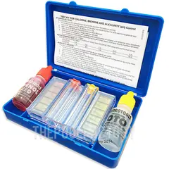 HydroTools Deluxe Dual Chlorine & pH Liquid Test Kit
