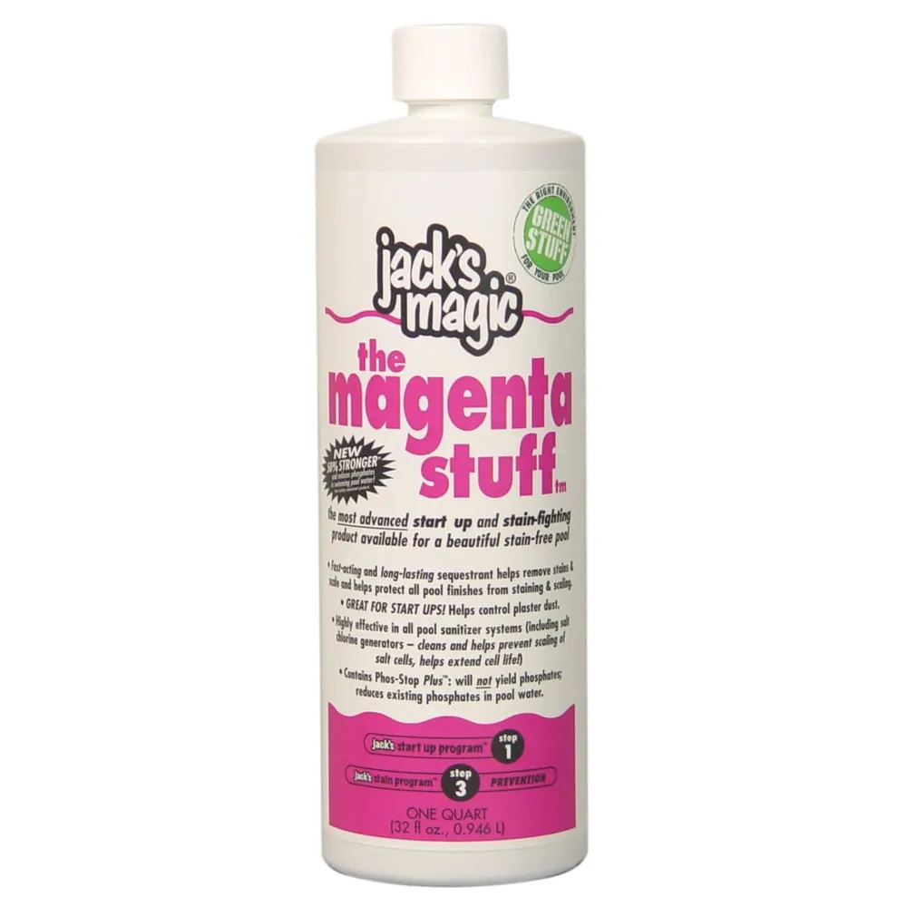 Jacks Magic Magenta Stuff Metal Remover, 32 oz Bottle - PMAGENTA032 (JMMAGENTA032)