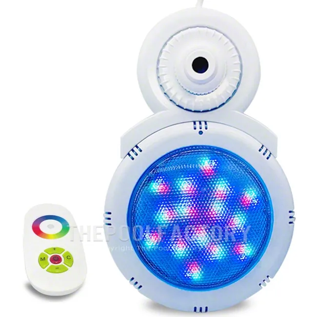 Multi-Color LED Pool RETURN Light with Remote Control (Champlain Plastics ACM-198C)