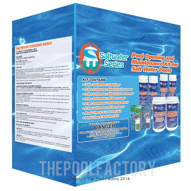 Saltwater Series Chemical Maintenance Kit with Test Kits (Saltwater Series SW-POMK)