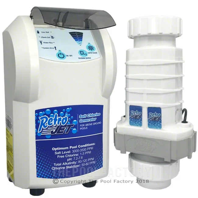 Solaxx Retro Jet RJ Salt Chlorine Generator System (Solaxx Pool CLG228A-PL09)