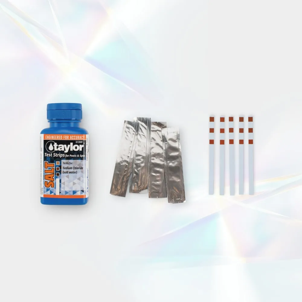 Taylor Salt Test Strips, 10 Strips/Bottle (S-1341-12)